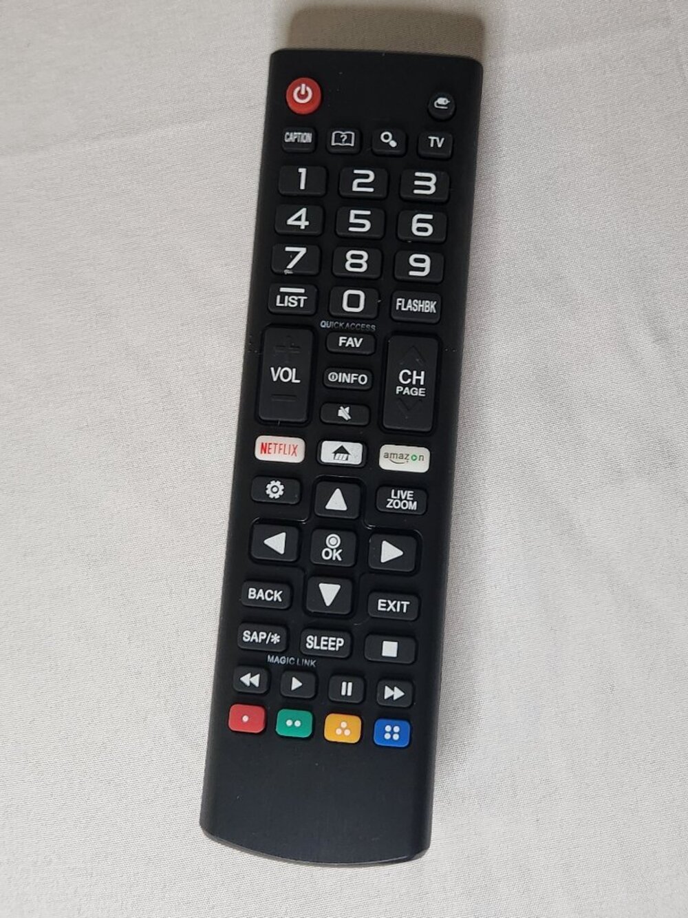 LG TV Remote Netflix Amazon Buttons
